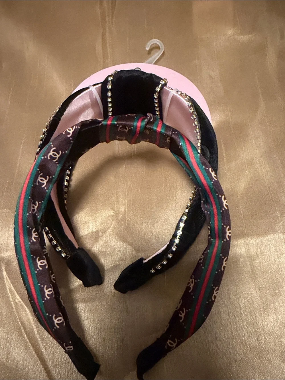 Juicy Couture Black & Logo Knot Headband